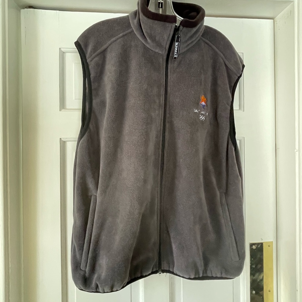 Salt Lake City 2002 Olympic Fleece Vest - Size L